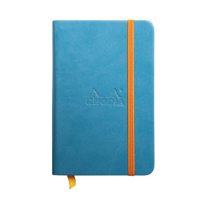 Rhodia Hardcover Notebook - Small - Turquoise - Plain